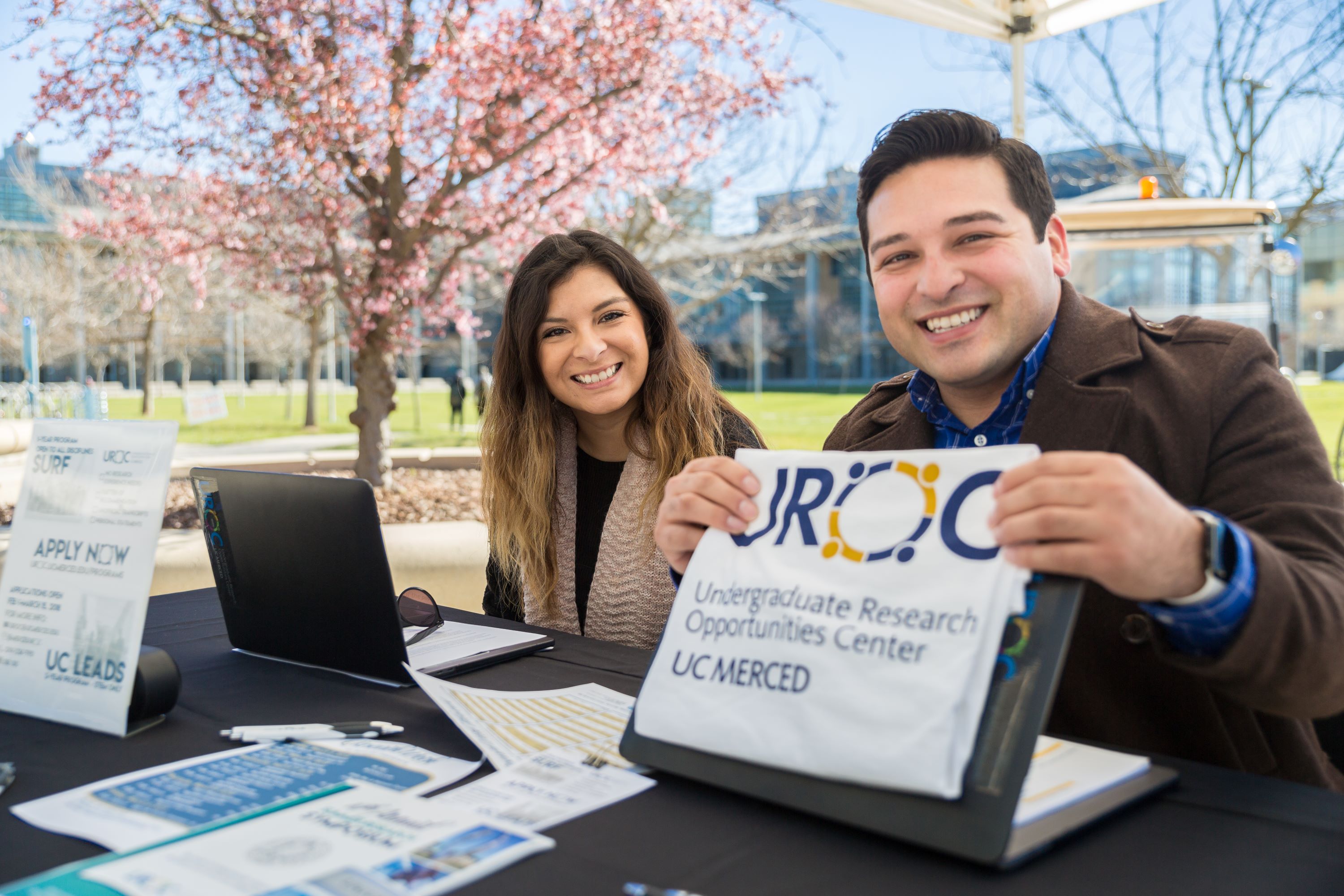 two UROC representatives at tabling